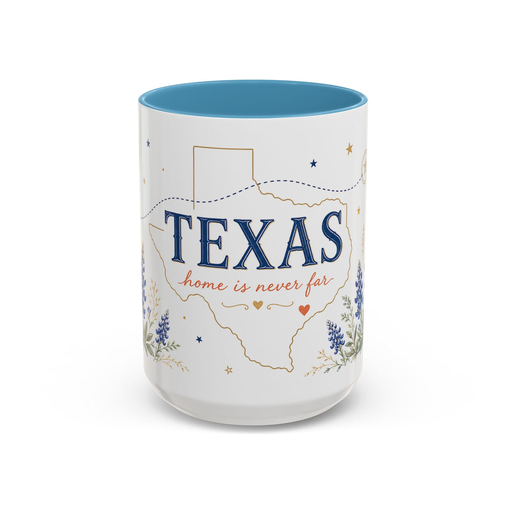 Texas State Map Mug | Bluebonnet Botanical Design, Home Reminder Coffee Cup