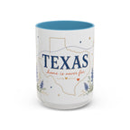 Texas State Map Mug | Bluebonnet Botanical Design, Home Reminder Coffee Cup