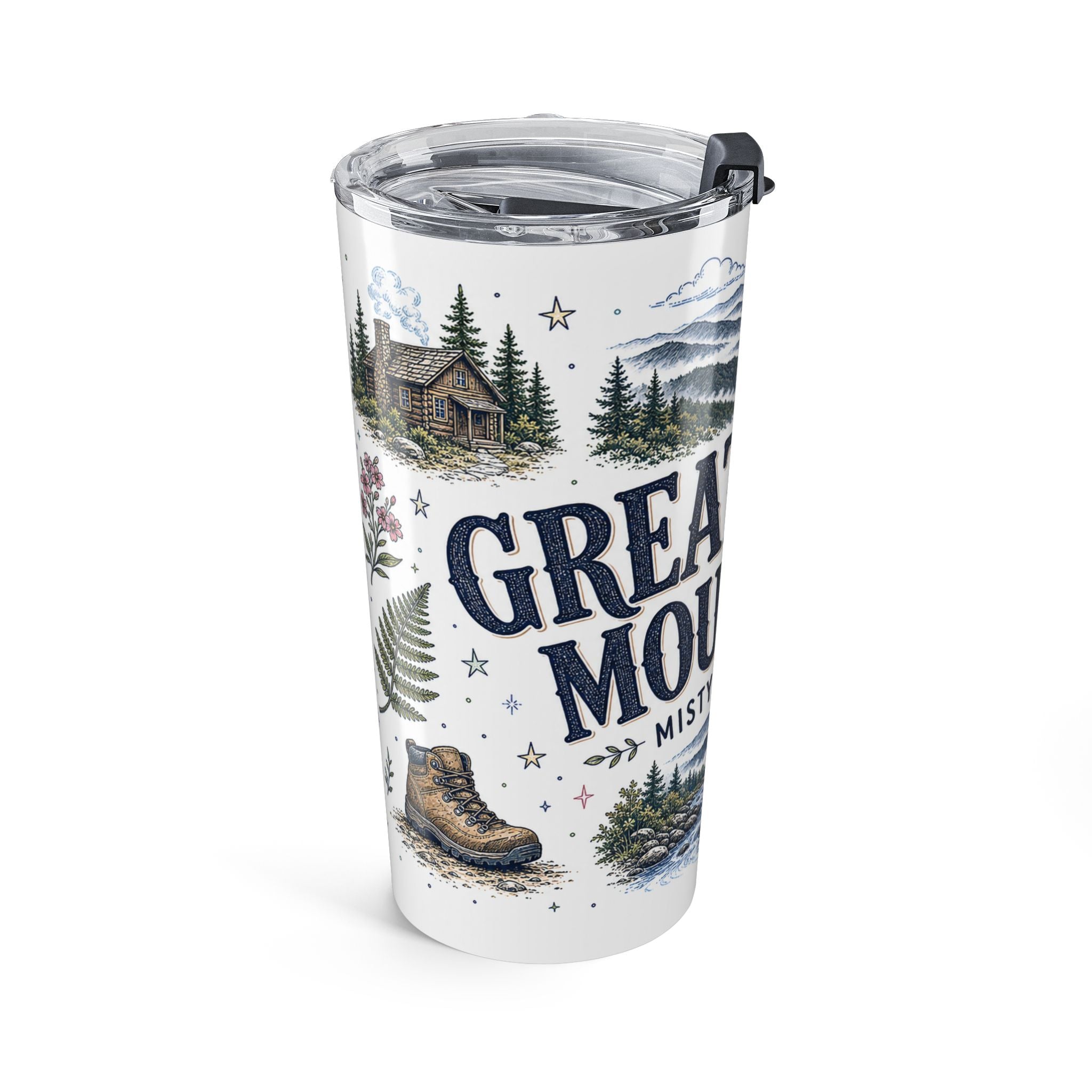 Great Smoky Mountains 20oz Tumbler | National Park Hiking Gift | Insulated Stainless Steel Travel Cup
