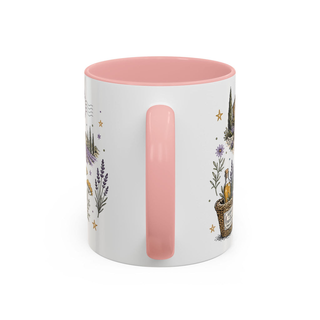 Provence Coffee Mug | Travel Destination Souvenir Gift | Accent Color Ceramic 11oz 15oz