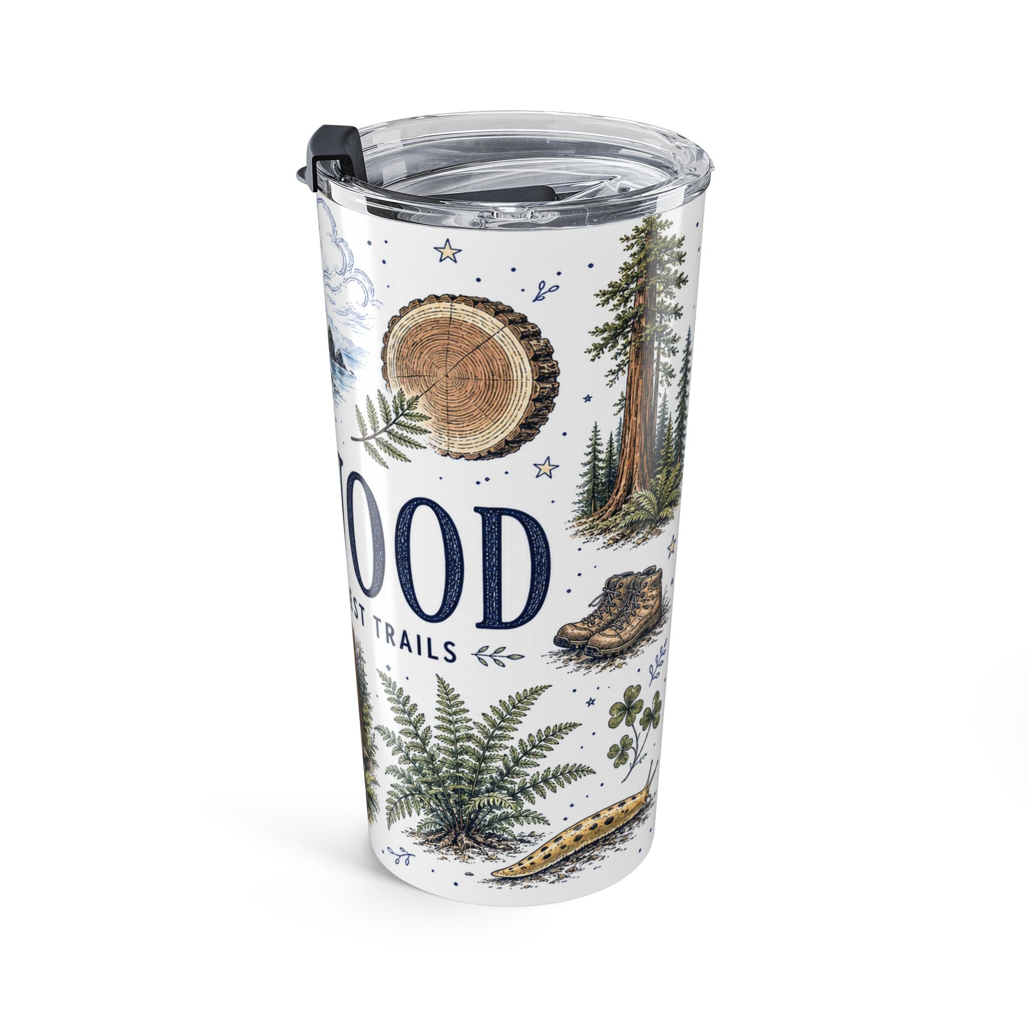 Redwood National Park 20oz Tumbler | California Coastal Forest Hiking Gift | Insulated Stainless Steel Travel Cup