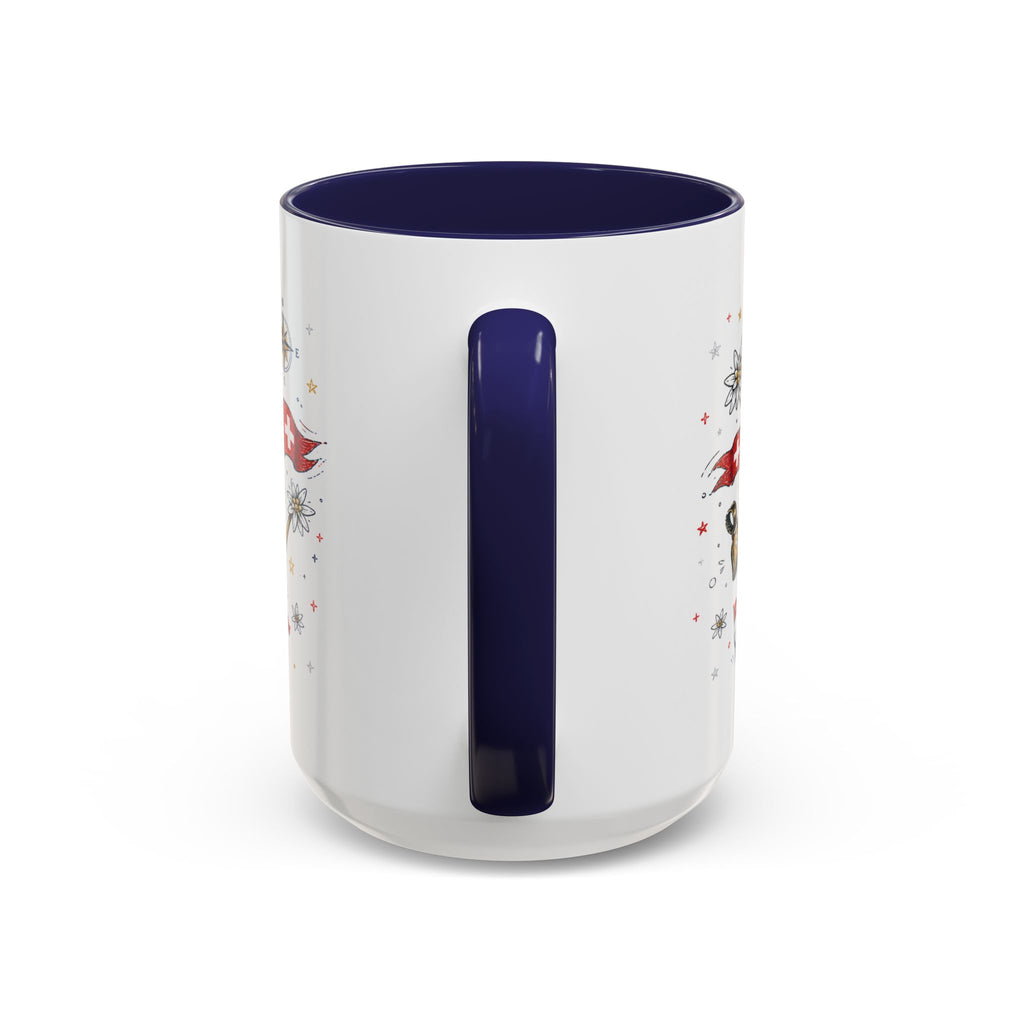 Switzerland Coffee Mug | World Cup Soccer Fan Gift | Accent Color Ceramic 11oz 15oz