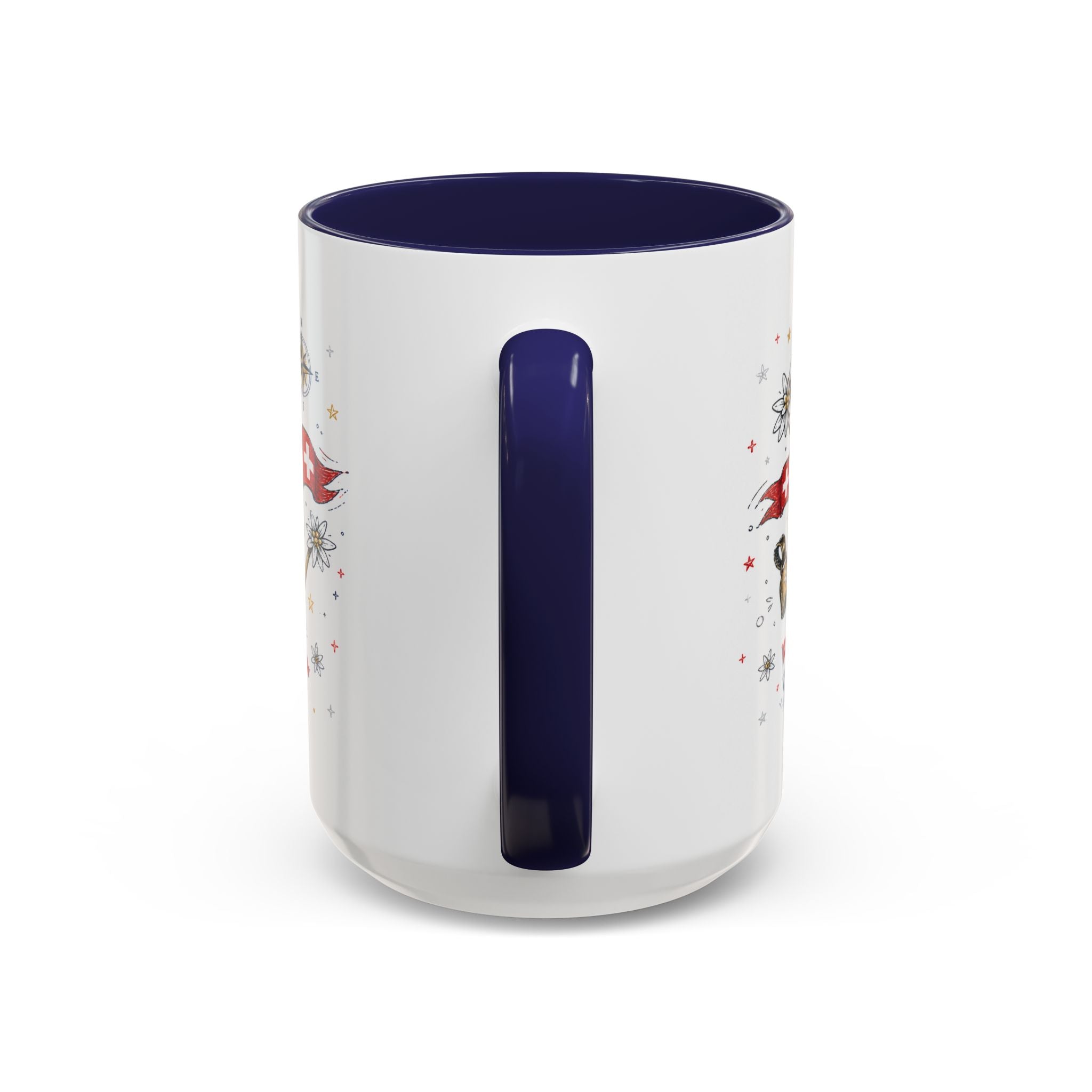 Switzerland Coffee Mug | World Cup Soccer Fan Gift | Accent Color Ceramic 11oz 15oz