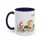 Thessaloniki Coffee Mug | Greece Travel Souvenir | Porcelain Decal City Gift | 11oz 15oz Accent Mug