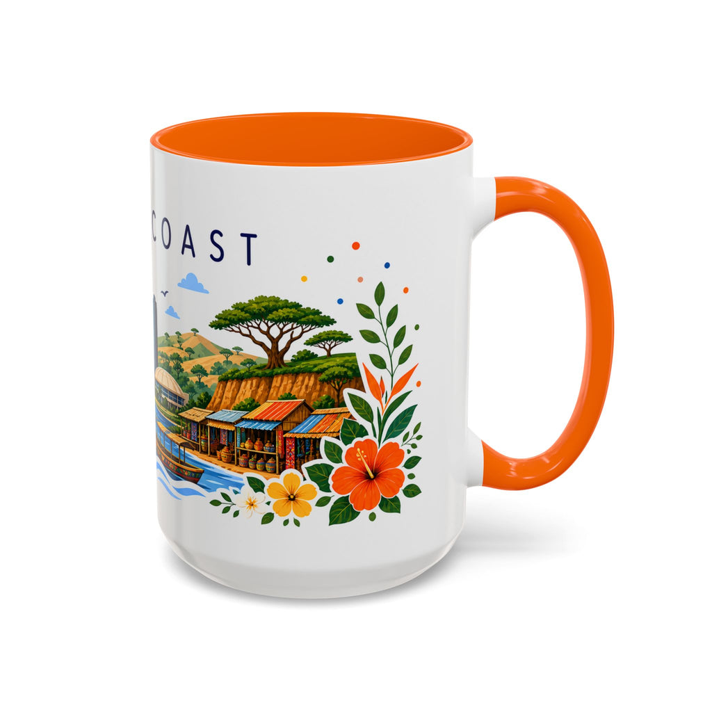 Ivory Coast Coffee Mug | Travel Souvenir Accent Mug | Place Gift Ceramic Cup 11oz 15oz