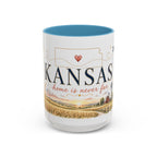 Kansas Home State Mug | Sunflower Prairie Landscape Coffee Cup