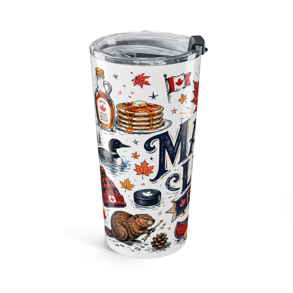 Maple Leaf Forever 20oz Tumbler | Canadian Pride Gift | Insulated Stainless Steel Travel Cup
