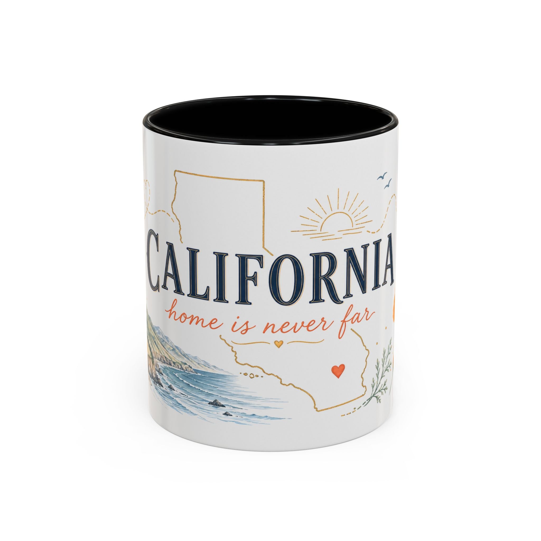 California Home State Mug | Moving Away Gift | Long Distance Friendship Coffee Cup