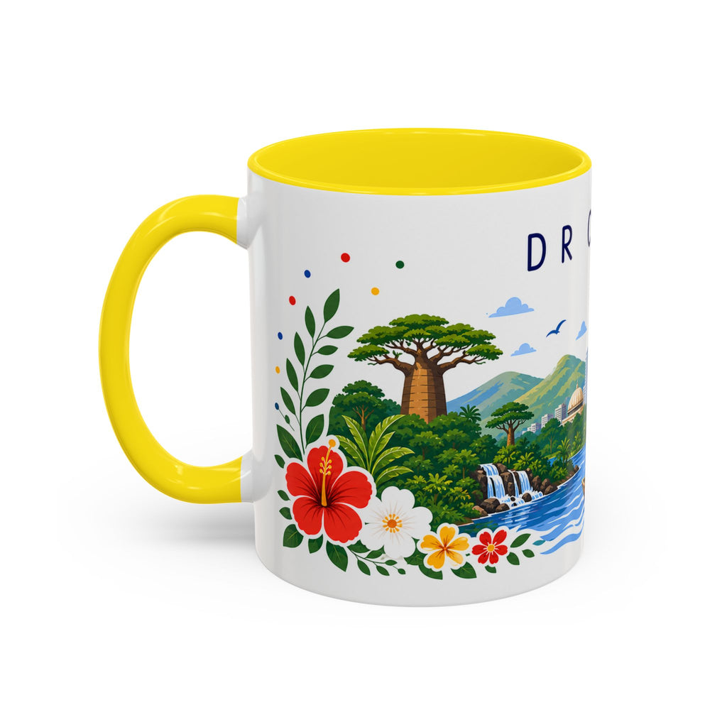 DR Congo Coffee Mug | Travel Souvenir Accent Mug | Place Gift Ceramic Cup 11oz 15oz