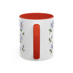 Colorado Rocky Mountain columbine Mug, State Flower Floral Coffee Cup, 11oz Botanical Gift
