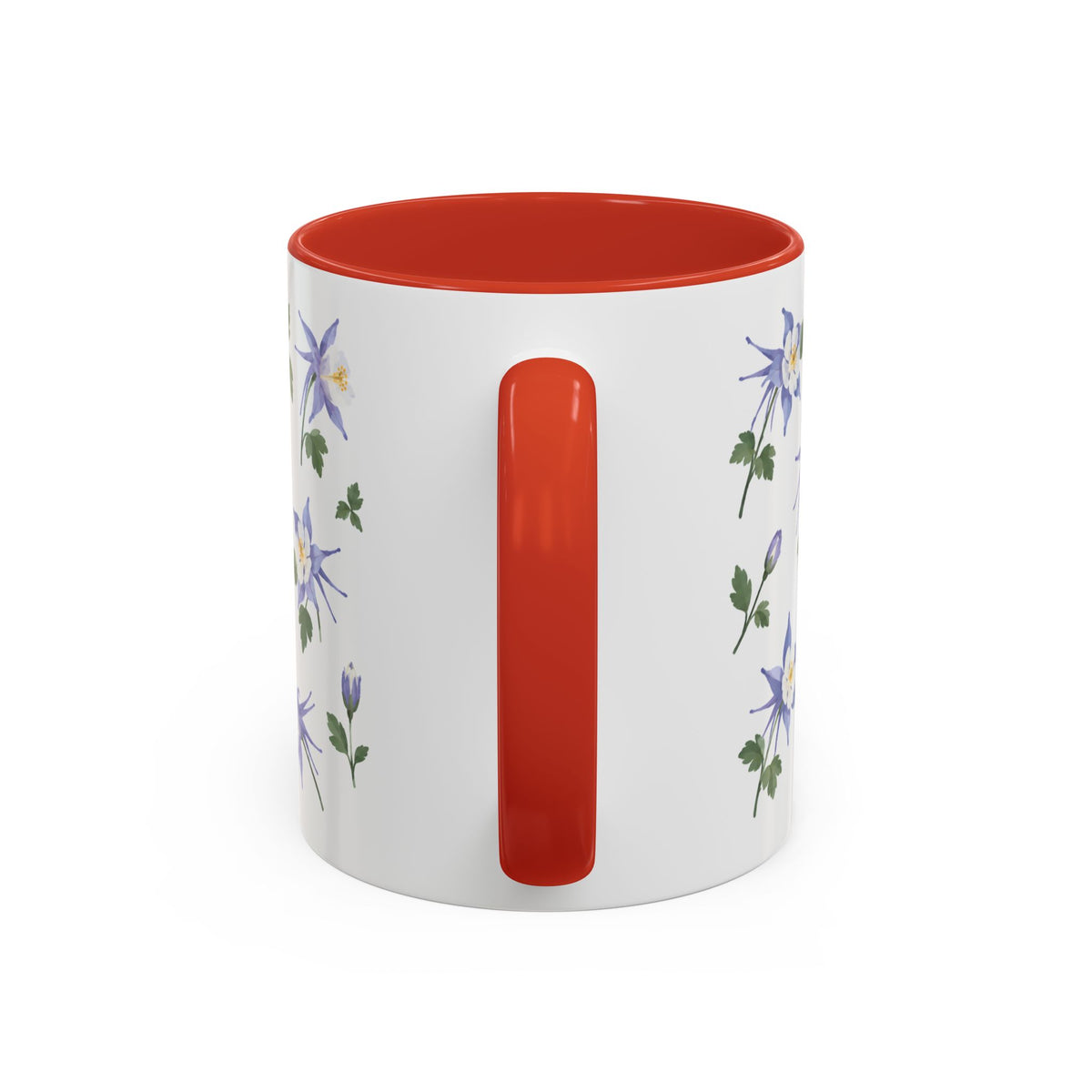 Colorado Rocky Mountain columbine Mug, State Flower Floral Coffee Cup, 11oz Botanical Gift