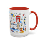 London Travel Mug | European City Souvenir Accent Coffee Mug | 11oz 15oz Ceramic Cup