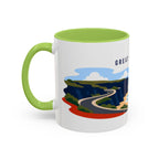 Great Ocean Road Coffee Mug | Travel Destination Souvenir Gift | Accent Color Ceramic 11oz 15oz
