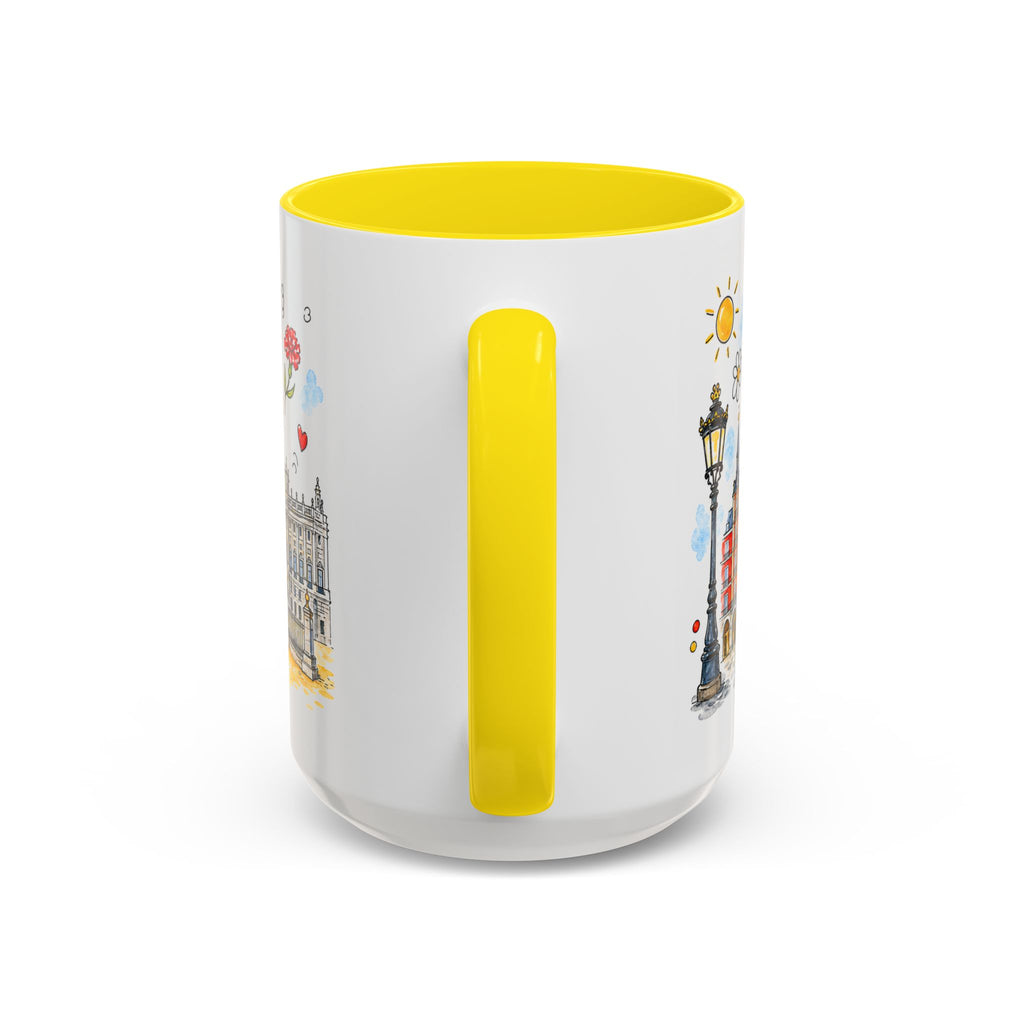 Madrid Travel Mug | European City Souvenir Accent Coffee Mug | 11oz 15oz Ceramic Cup