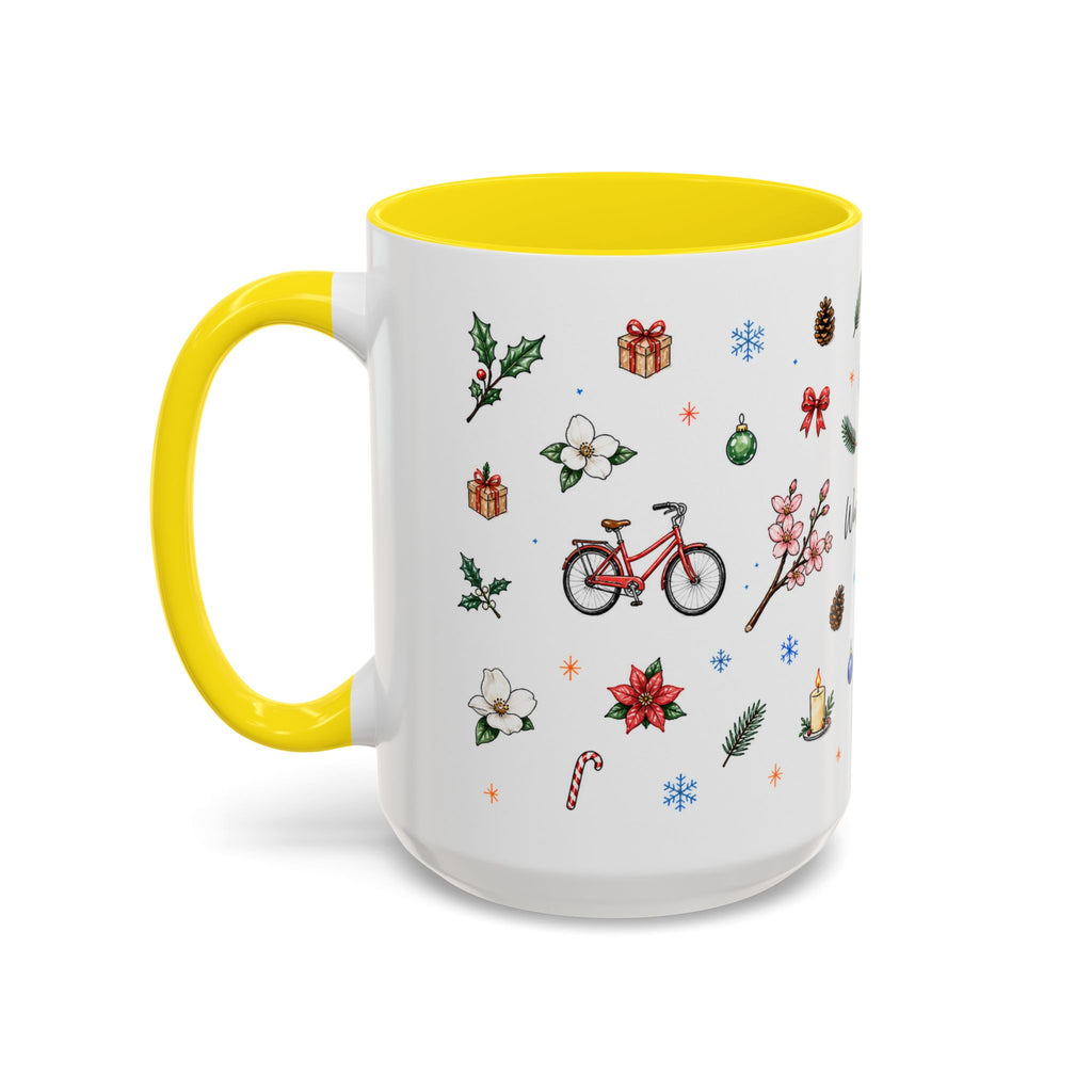 Washington DC Christmas Mug | Watercolor City Souvenir | Ceramic Coffee Cup 11oz 15oz