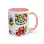 Granada Illustrated Travel Mug | City Souvenir Accent Coffee Mug | 11oz 15oz Ceramic Cup