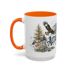 Altai Mountains Mug, Mongolia Travel Souvenir, Bucket List Gift, Accent Ceramic Coffee Mug 11oz 15oz
