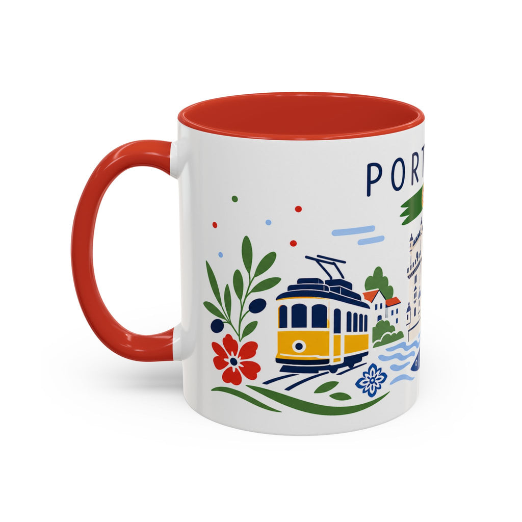 Portugal Coffee Mug | Travel Souvenir Accent Mug | Country Gift Ceramic Cup 11oz 15oz