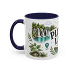 Plitvice Lakes Coffee Mug | Travel Destination Souvenir Gift | Accent Color Ceramic 11oz 15oz
