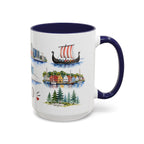 Oslo Illustrated Travel Mug | City Souvenir Accent Coffee Mug | 11oz 15oz Ceramic Cup