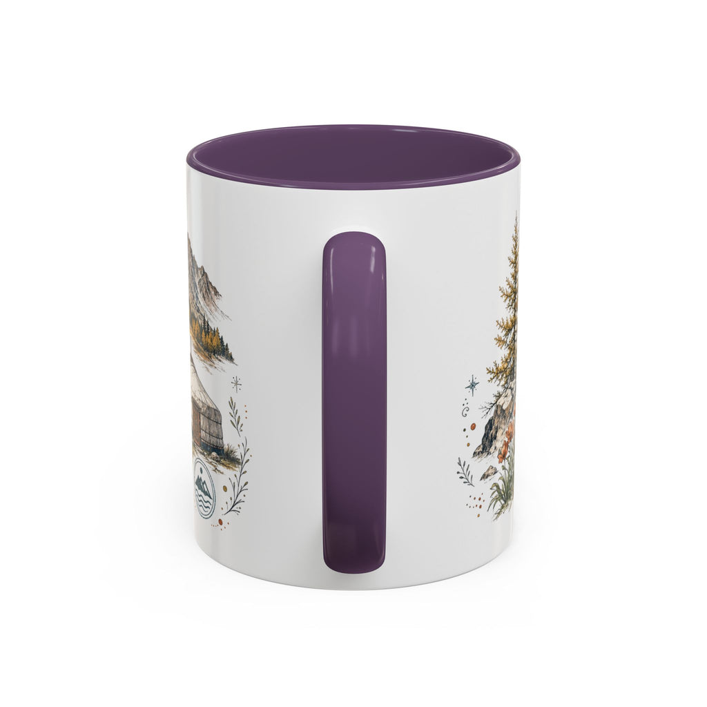 Altai Mountains Mug, Mongolia Travel Souvenir, Bucket List Gift, Accent Ceramic Coffee Mug 11oz 15oz