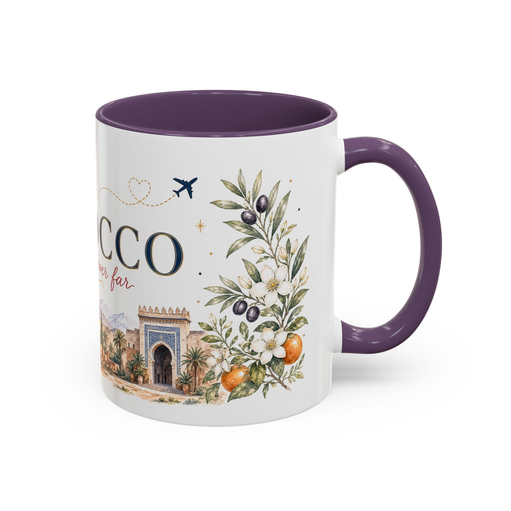 Morocco Home Country Mug | Moving Away Gift | Long Distance Friendship | 11 oz 15 oz Accent Mug