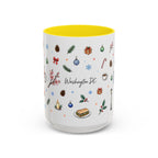 Washington DC Christmas Mug | Watercolor City Souvenir | Ceramic Coffee Cup 11oz 15oz