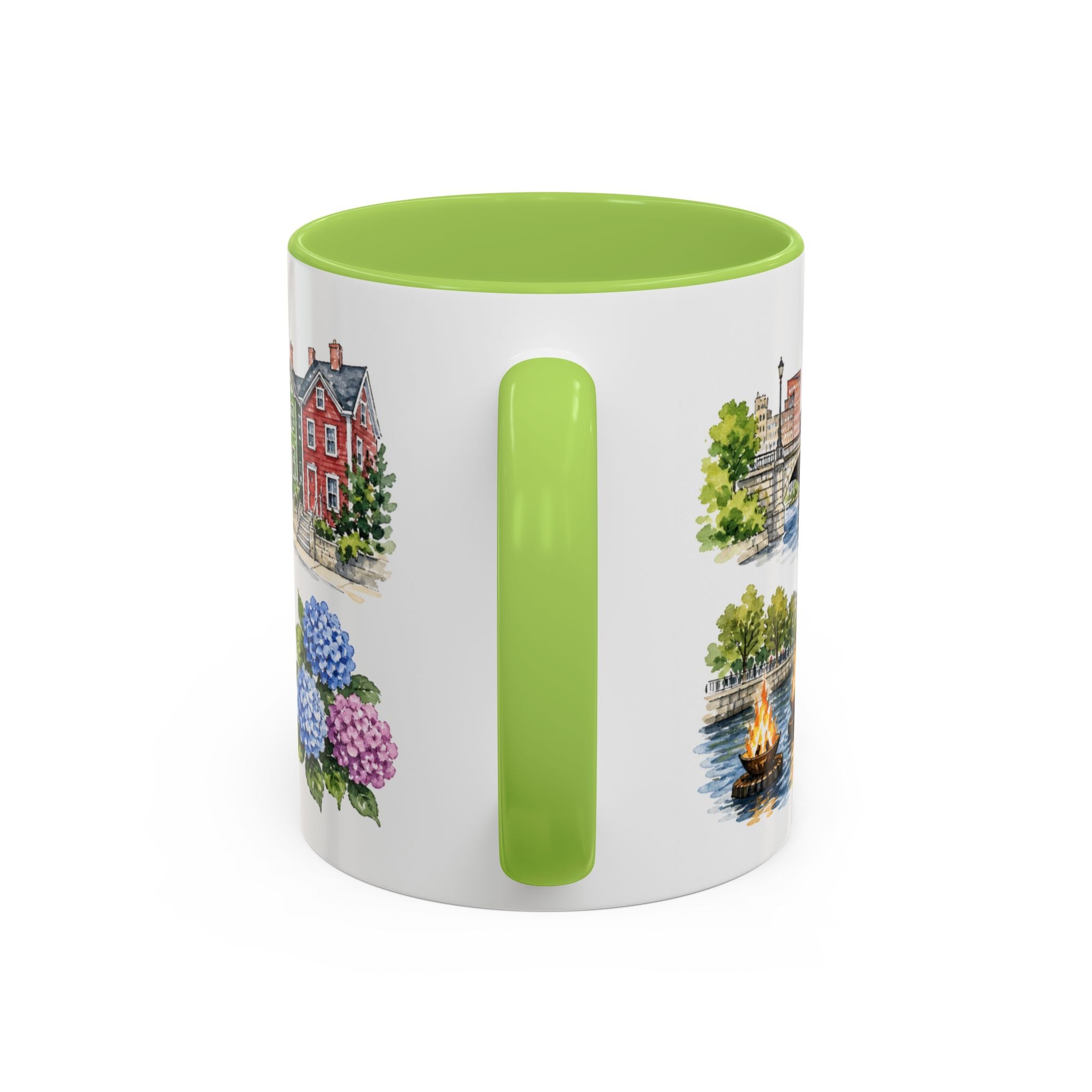 Providence Illustrated Travel Mug | City Souvenir Accent Coffee Mug | 11oz 15oz Ceramic Cup