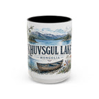 Khuvsgul Lake Mug, Mongolia Travel Souvenir, Bucket List Gift, Accent Ceramic Coffee Mug 11oz 15oz