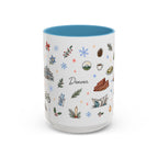 Denver Christmas Mug | Watercolor City Souvenir, Holiday Travel Gift (11oz/15oz)