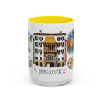 Innsbruck Illustrated Travel Mug | City Souvenir Accent Coffee Mug | 11oz 15oz Ceramic Cup