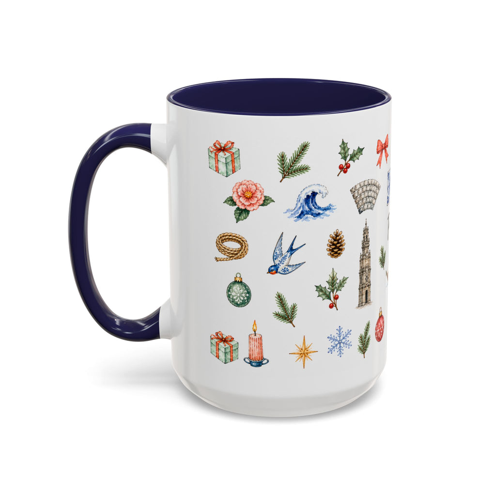Porto Christmas Mug | Watercolor City Souvenir, Travel Gift (11oz/15oz)