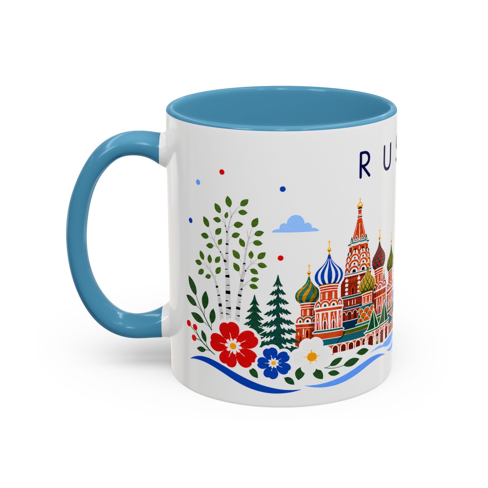 Russia Coffee Mug | Travel Souvenir Accent Mug | Place Gift Ceramic Cup 11oz 15oz