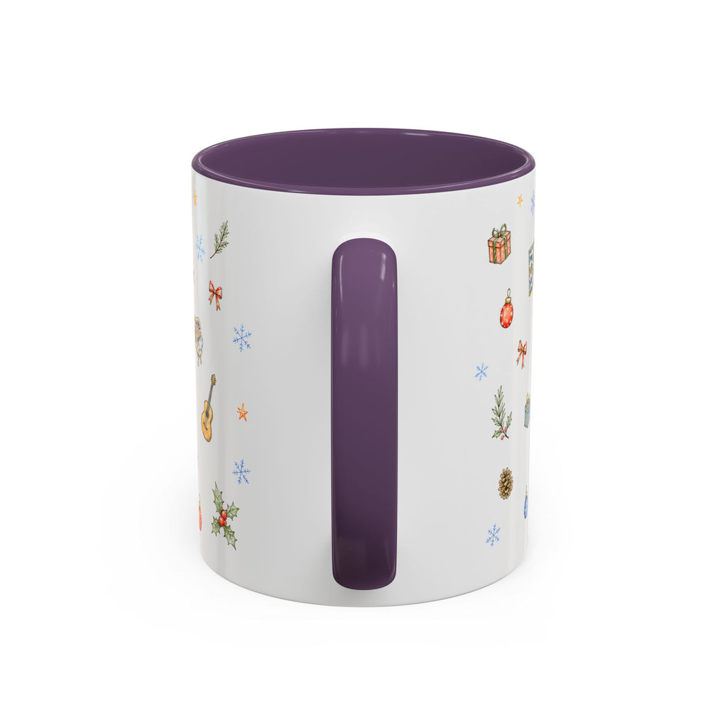 Barcelona Christmas Mug | Watercolor City Souvenir, Ceramic Coffee Cup (11oz/15oz)