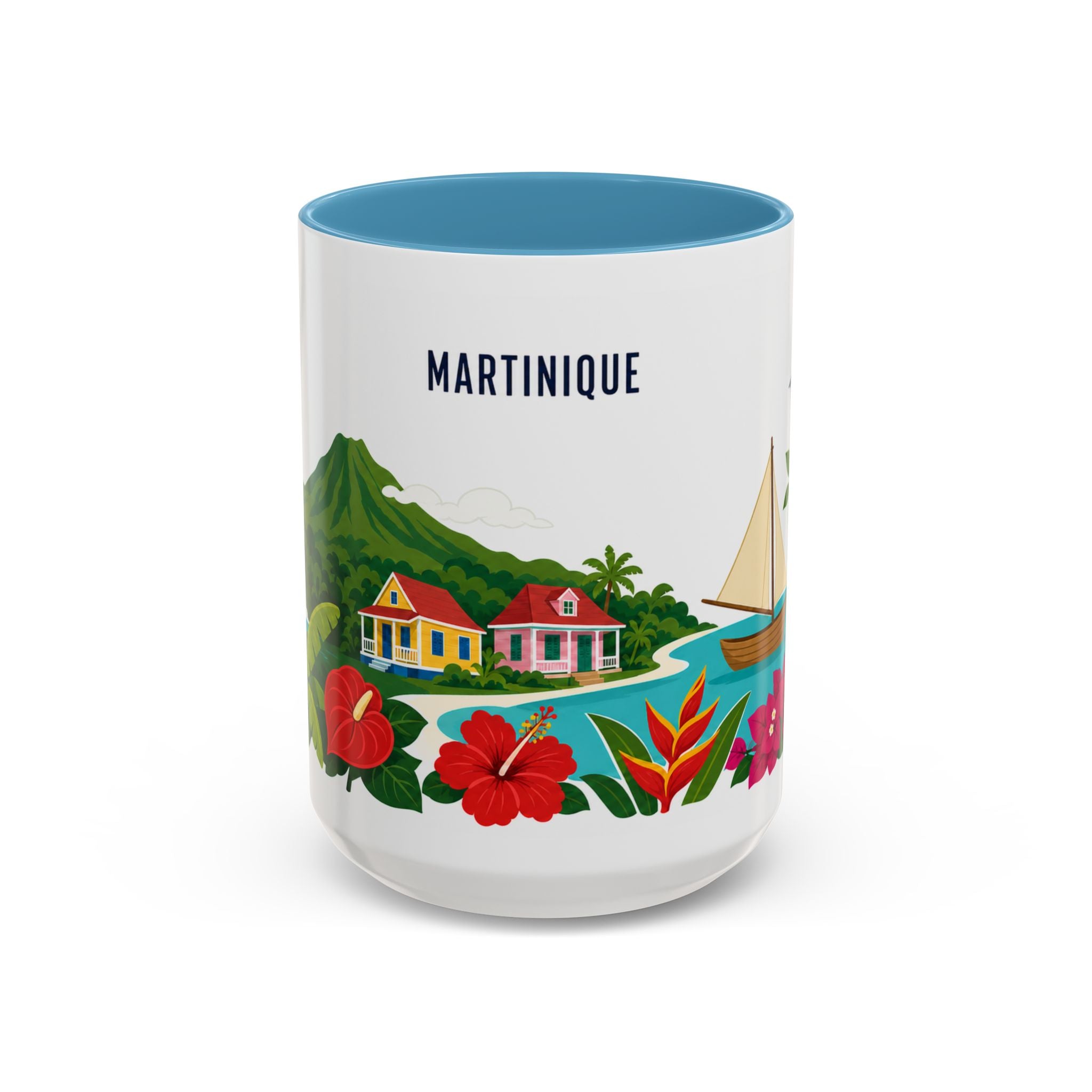 Martinique Coffee Mug | Travel Souvenir Accent Mug | Country Gift Ceramic Cup 11oz 15oz