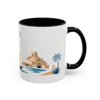 Doha Coffee Mug | Qatar Travel Souvenir | Porcelain Decal City Gift | 11oz 15oz Accent Mug