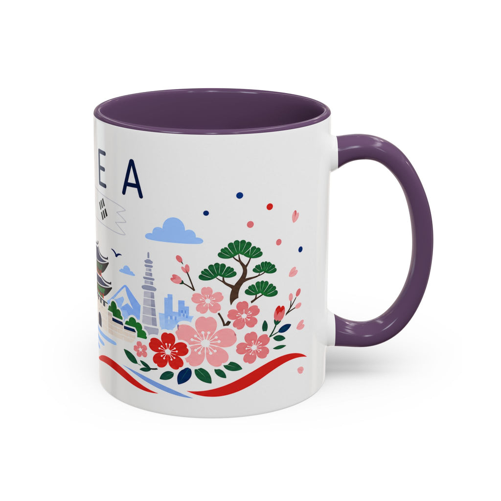 South Korea Coffee Mug | Travel Souvenir Accent Mug | Country Gift Ceramic Cup 11oz 15oz