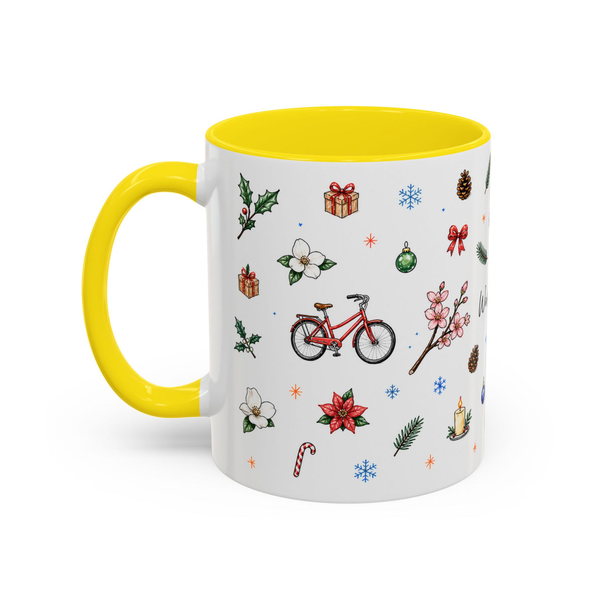 Washington DC Christmas Mug | Watercolor City Souvenir | Ceramic Coffee Cup 11oz 15oz