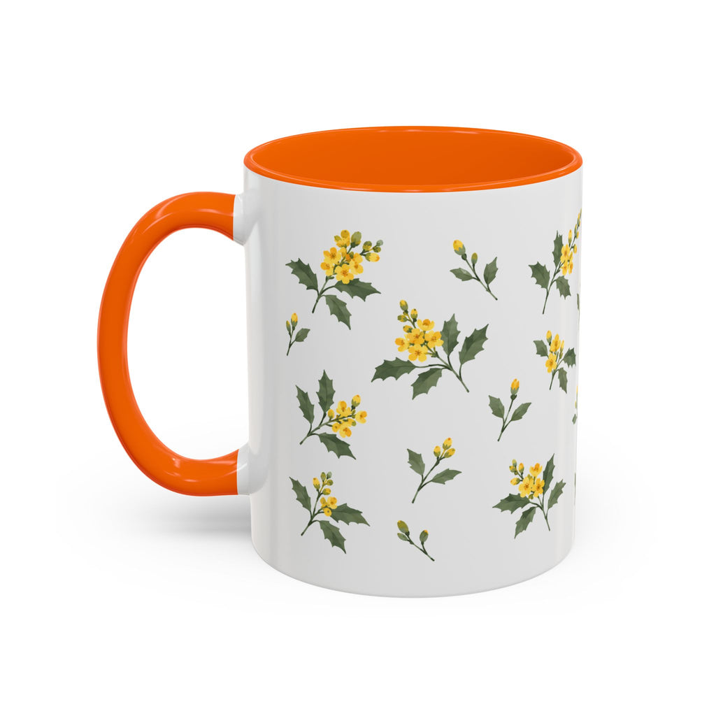 Oregon Oregon Grape Mug, State Flower Floral Coffee Cup, 11oz Botanical Gift