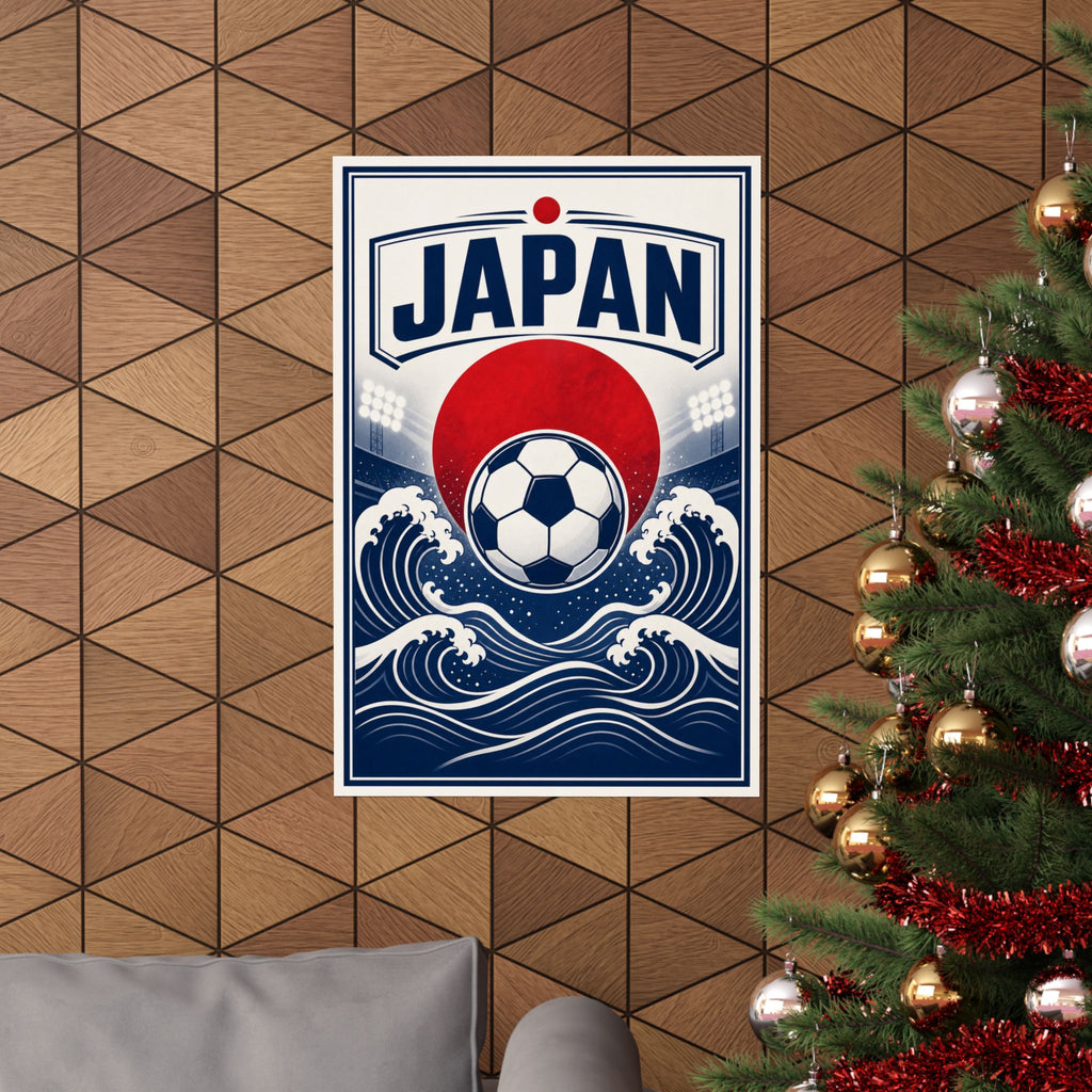 Japan Soccer Fan Art Poster | Matte Vertical Poster | World Cup 2026 Wall Decor