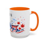 Japan Coffee Mug | Travel Souvenir Accent Mug | Country Gift Ceramic Cup 11oz 15oz