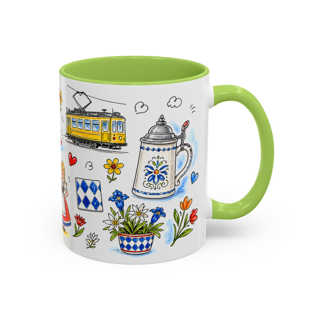 Munich Travel Mug | European City Souvenir Accent Coffee Mug | 11oz 15oz Ceramic Cup
