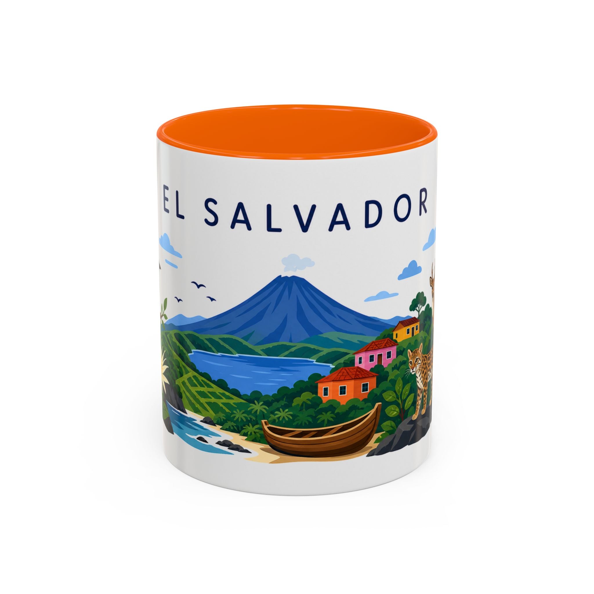 El Salvador Coffee Mug | Travel Souvenir Accent Mug | Country Gift Ceramic Cup 11oz 15oz