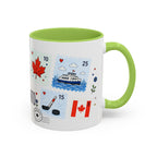 Toronto Coffee Mug | Postage Stamp Collage Mug | Travel Souvenir Accent Cup 11oz 15oz