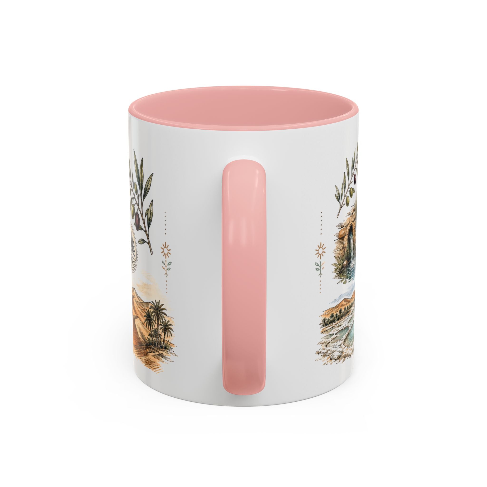 Siwa Oasis Mug, Egypt Travel Souvenir, Bucket List Gift, Accent Ceramic Coffee Mug 11oz 15oz