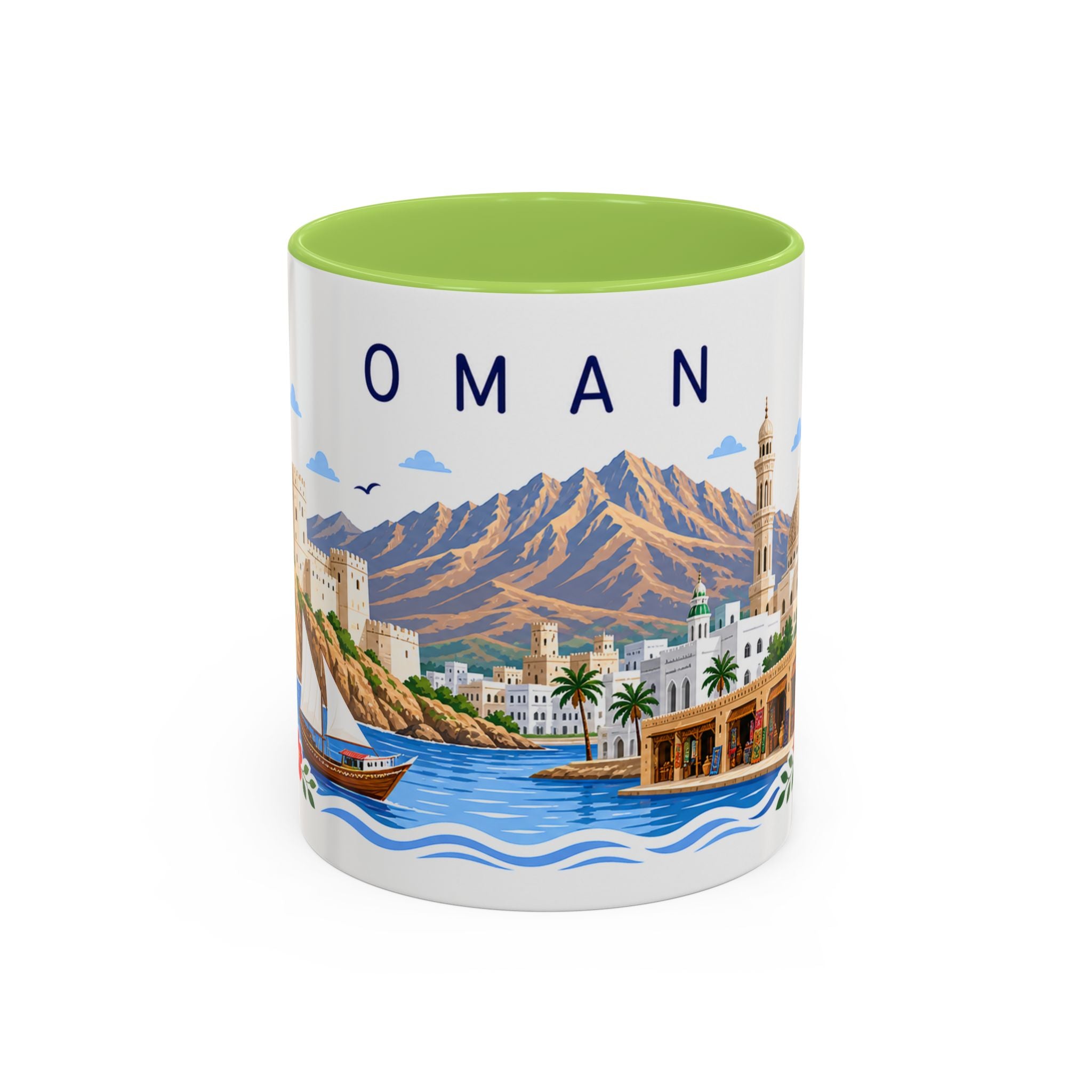 Oman Coffee Mug | Travel Souvenir Accent Mug | Place Gift Ceramic Cup 11oz 15oz