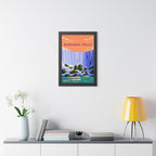 Niagara Falls Canada Framed Poster | Vintage Travel Wall Art | Black Walnut White Frame | 16x24 20x30