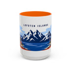 Lofoten Islands Coffee Mug | Travel Destination Souvenir Gift | Accent Color Ceramic 11oz 15oz