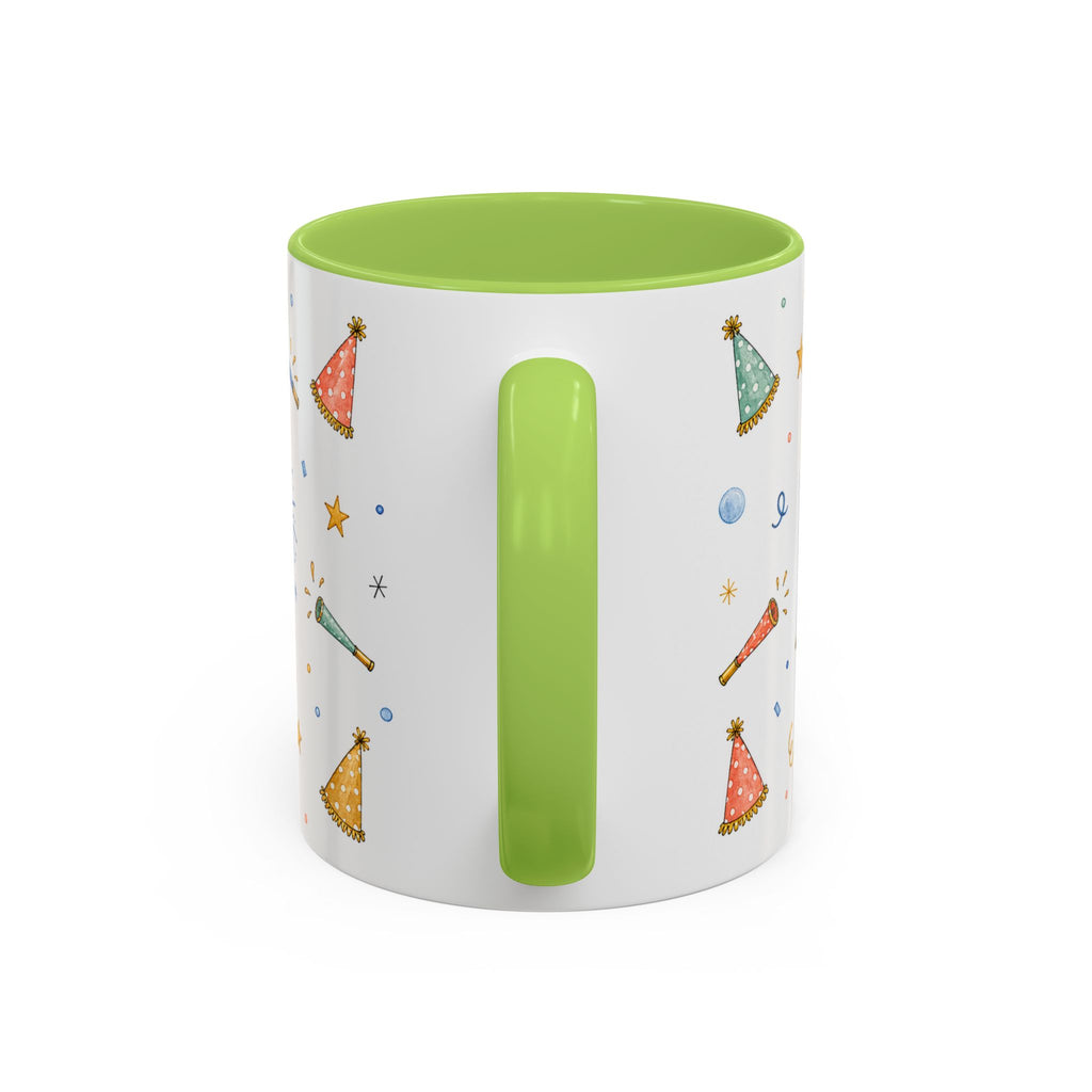 New Year Midnight Mug | Candle Firework Watercolor Party Gift | Accent Cup 11oz 15oz
