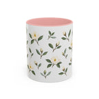 Georgia Sweetbay Magnolia Mug, State Flower Floral Coffee Cup, 11oz Botanical Gift